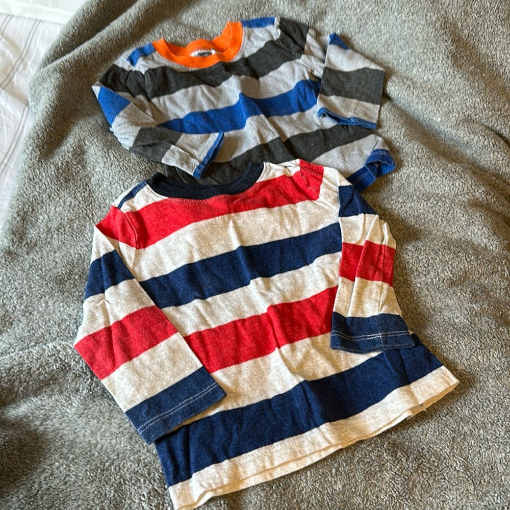 Old Navy boys striped long sleeve tees